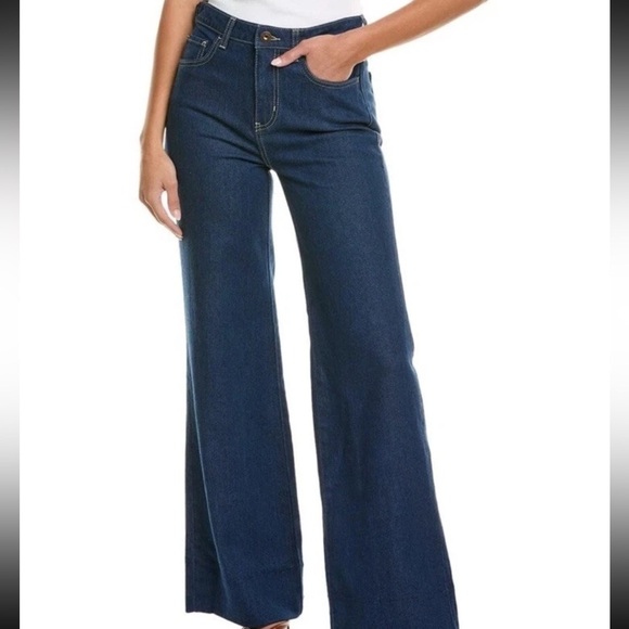 SASSON x JOHNNY WAS Lumiere Wide Leg Jean in True Blue Rinse Size 26 NWT 98 - Picture 4 of 12